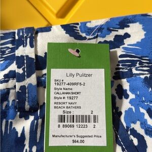 Lilly Pulitzer Resort Navy Beach Bathers Shorts